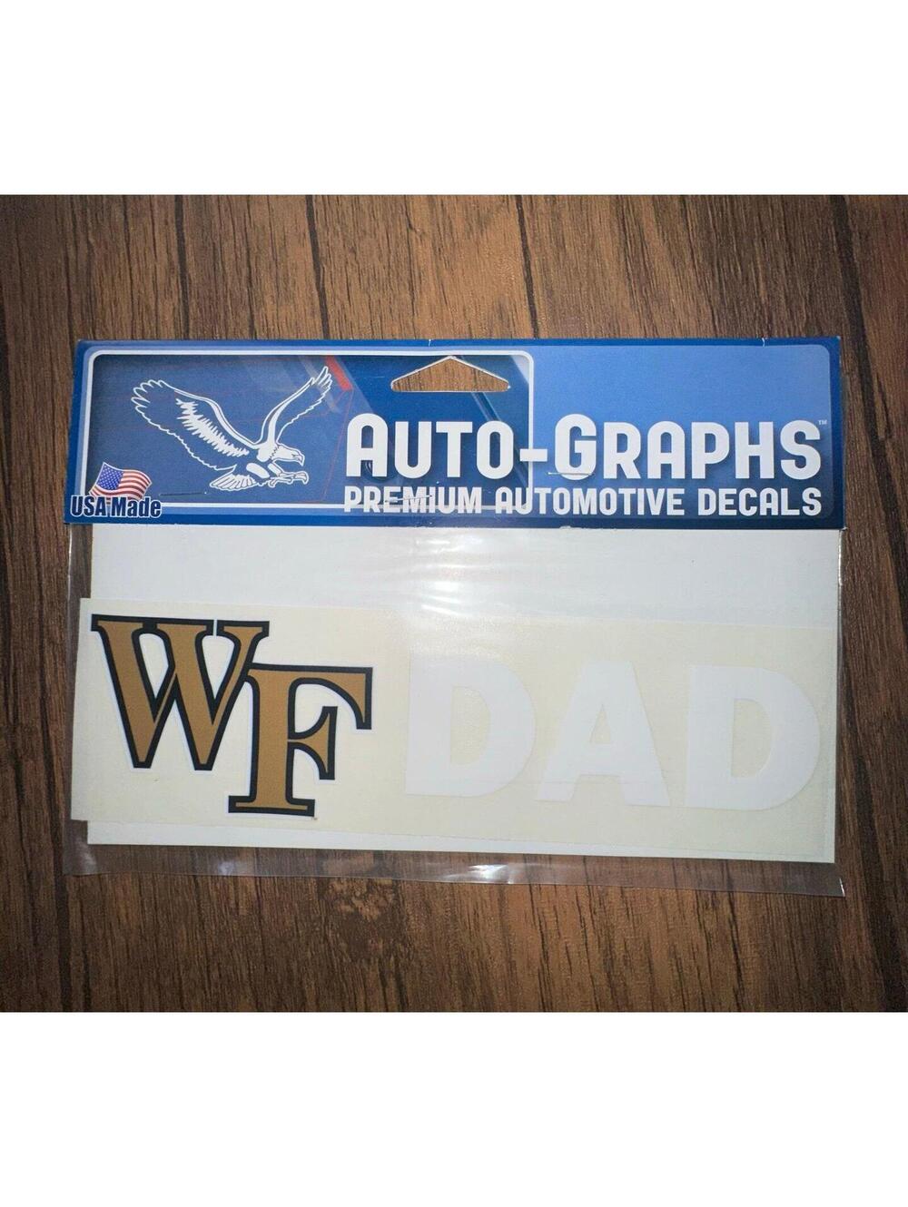 Wake Forest DAD Car Decal NCAA
